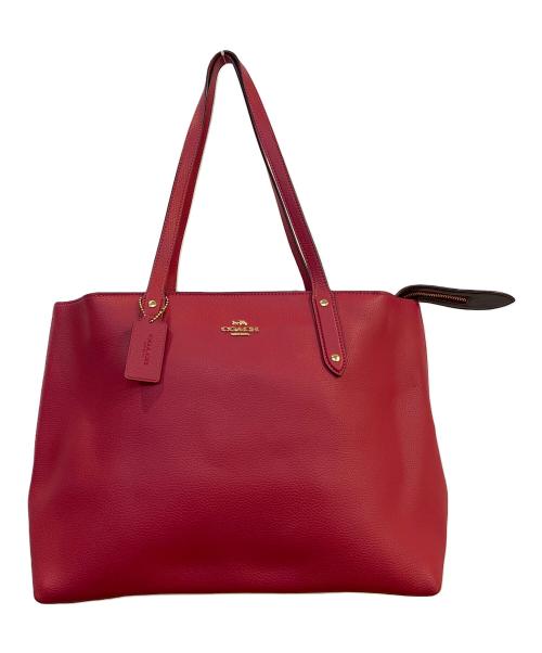 COACH（コーチ）COACH (コーチ) トートバッグ レッドの古着・服飾アイテム