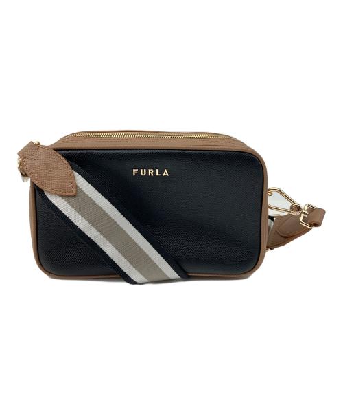 FURLA（フルラ）FURLA (フルラ) ショルダーバッグ ベージュ×ブラックの古着・服飾アイテム