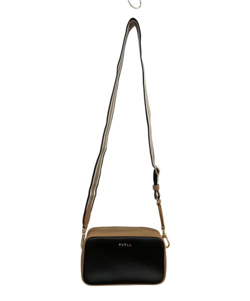 FURLA（フルラ）FURLA (フルラ) ショルダーバッグ ベージュ×ブラックの古着・服飾アイテム
