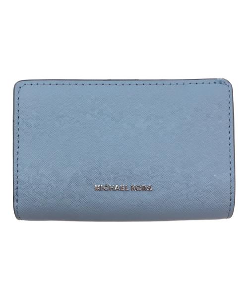 MICHAEL KORS（マイケルコース）MICHAEL KORS (マイケルコース) 2つ折り財布 スカイブルーの古着・服飾アイテム