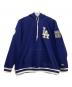New Era（ニューエラ）の古着「プルオーバーパーカー」｜ブルー×ホワイト