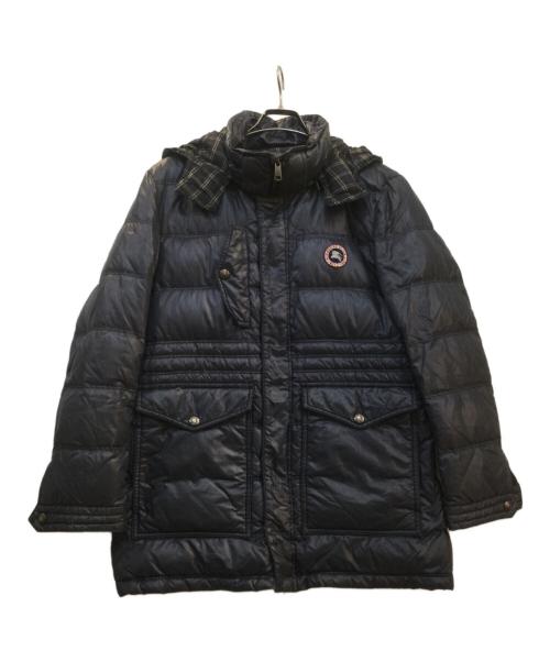 BURBERRY BLACK LABEL（バーバリーブラックレーベル）BURBERRY BLACK LABEL (バーバリーブラックレーベル) ダウンジャケット ネイビー サイズ:ＬＬの古着・服飾アイテム