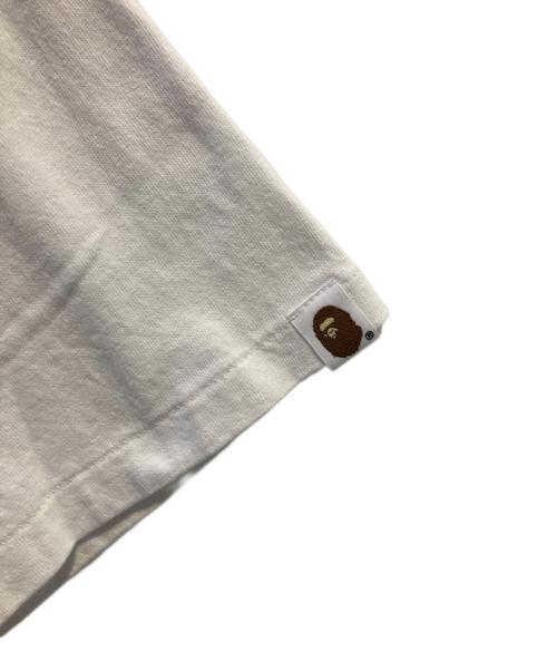 A BATHING APE（アベイシングエイプ）A BATHING APE (アベイシングエイプ) タイガープリントTシャツ ホワイト サイズ:Mの古着・服飾アイテム