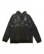 A BATHING APEア ベイシング エイプ）の古着「プルオーバーパーカー」｜グレー×ブラック