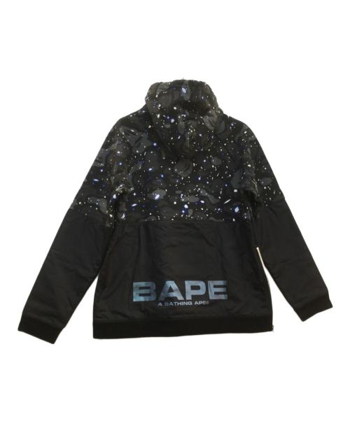 A BATHING APE（ア ベイシング エイプ）A BATHING APE (ア ベイシング エイプ) プルオーバーパーカー グレー×ブラック サイズ:L 未使用品の古着・服飾アイテム