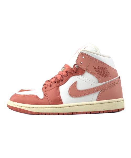NIKE（ナイキ）NIKE (ナイキ) ハイカットスニーカー　Air Jordan 1 Mid オレンジ サイズ: 23.5cmの古着・服飾アイテム