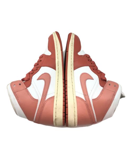 NIKE（ナイキ）NIKE (ナイキ) ハイカットスニーカー　Air Jordan 1 Mid オレンジ サイズ: 23.5cmの古着・服飾アイテム