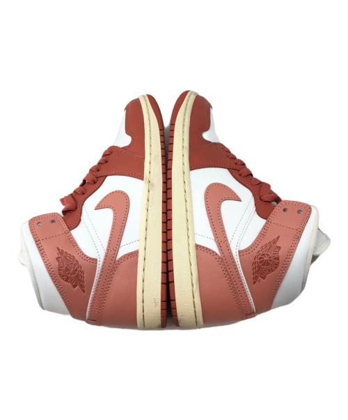 NIKE（ナイキ）NIKE (ナイキ) ハイカットスニーカー　Air Jordan 1 Mid オレンジ サイズ: 23.5cmの古着・服飾アイテム