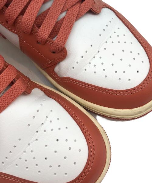 NIKE（ナイキ）NIKE (ナイキ) ハイカットスニーカー　Air Jordan 1 Mid オレンジ サイズ: 23.5cmの古着・服飾アイテム