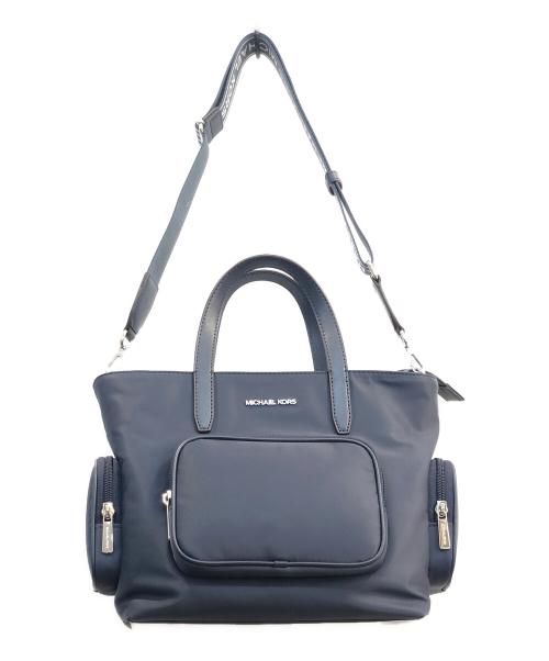 MICHAEL KORS（マイケル・コース）MICHAEL KORS (マイケル・コース) 2WAYショルダーバッグ ネイビーの古着・服飾アイテム