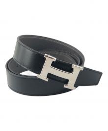 HERMES（エルメス）の古着「レザーベルト」｜ブラック