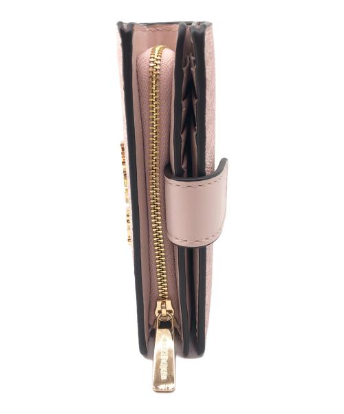 MICHAEL KORS（マイケル・コース）MICHAEL KORS (マイケル・コース) 2つ折り財布 ピンクの古着・服飾アイテム