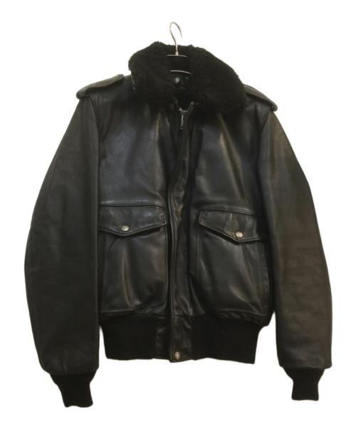 Schott（ショット）Schott (ショット) フライトジャケット ブラック サイズ:40の古着・服飾アイテム