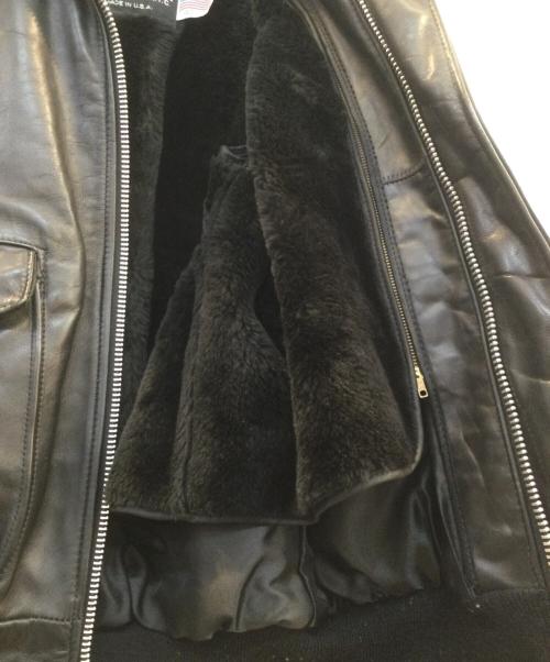 Schott（ショット）Schott (ショット) フライトジャケット ブラック サイズ:40の古着・服飾アイテム