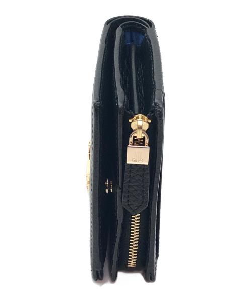 LANVIN（ランバン）LANVIN (ランバン) 2つ折り財布 ブラックの古着・服飾アイテム