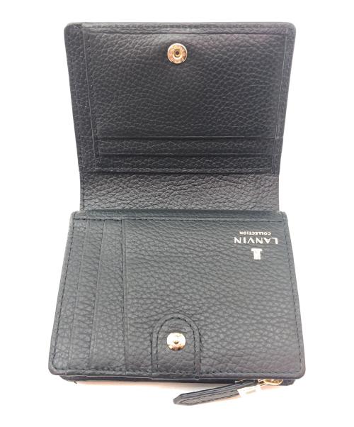 LANVIN（ランバン）LANVIN (ランバン) 2つ折り財布 ブラックの古着・服飾アイテム