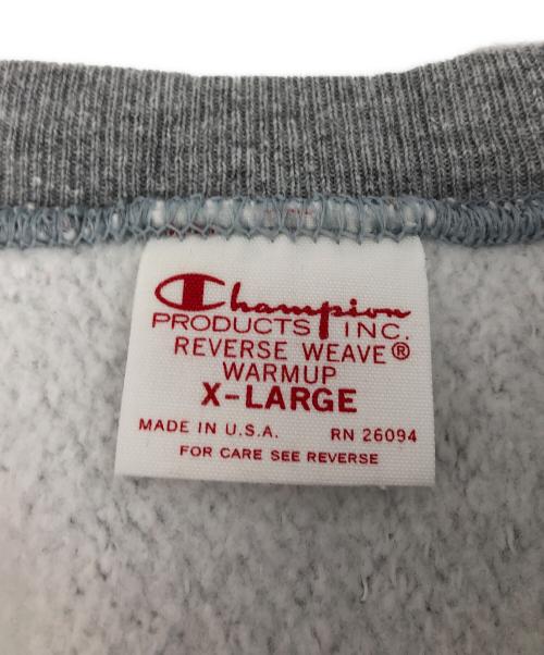 Champion REVERSE WEAVE（チャンピオン リバース ウィーブ）Champion REVERSE WEAVE (チャンピオン リバース ウィーブ) クルーネックスウェット グレー サイズ:XLの古着・服飾アイテム