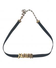 Christian Dior（クリスチャン ディオール）の古着「J’ADIORチョーカー」｜ブラック