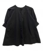 SUM1 STYLEスミスタイル）の古着「半袖ブラウス」｜ブラック