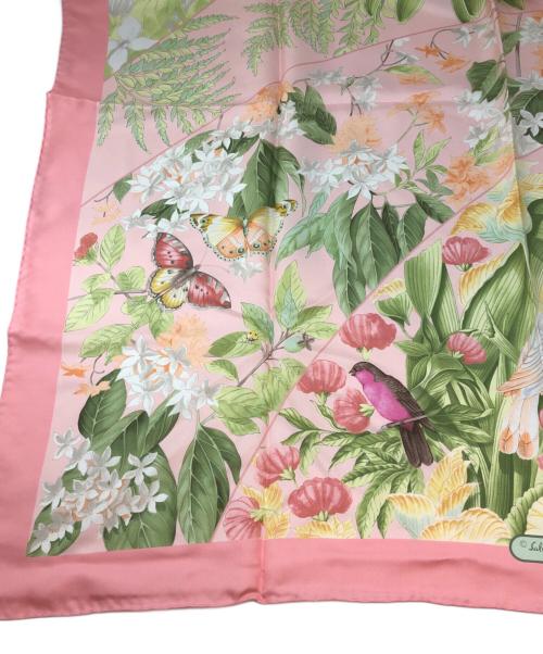 Salvatore Ferragamo（サルヴァトーレ フェラガモ）Salvatore Ferragamo (サルヴァトーレ フェラガモ) シルクスカーフ ピンク サイズ:記載なしの古着・服飾アイテム