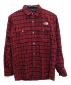 THE NORTH FACEザ ノース フェイス）の古着「長袖シャツ」｜レッド