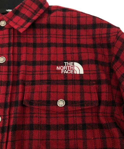 THE NORTH FACE（ザ ノース フェイス）THE NORTH FACE (ザ ノース フェイス) 長袖シャツ レッド サイズ:XSの古着・服飾アイテム