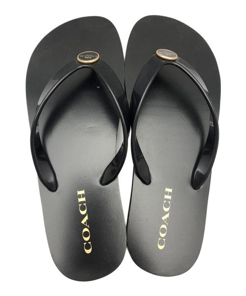COACH（コーチ）COACH (コーチ) サンダル ブラック サイズ:24.5の古着・服飾アイテム