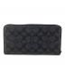 COACH (コーチ) ロング ジップ アラウンド ウォレット チャコール/ブラック サイズ:記載なし：13000円