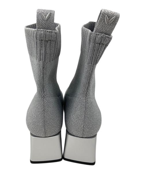 VIVAIA（ビバイア）VIVAIA (ビバイア) ヒールブーツ グレー サイズ:37の古着・服飾アイテム