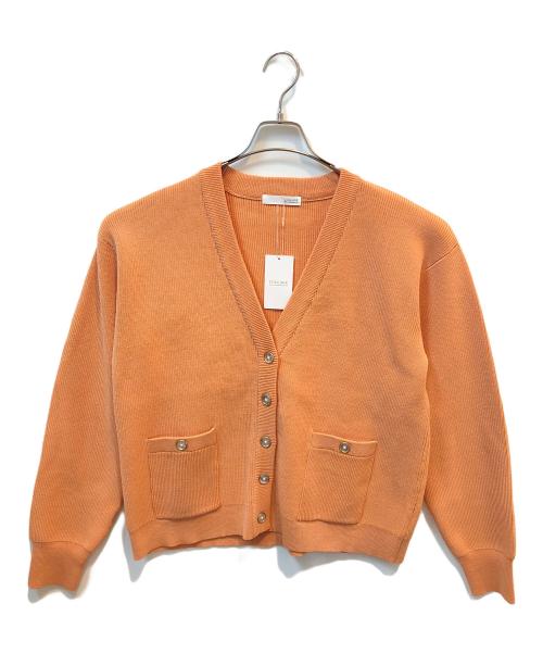 COLLAGE（コラージュ）COLLAGE (コラージュ) 厚手カーディガン オレンジ サイズ:F 未使用品の古着・服飾アイテム