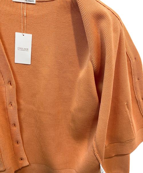 COLLAGE（コラージュ）COLLAGE (コラージュ) 厚手カーディガン オレンジ サイズ:F 未使用品の古着・服飾アイテム
