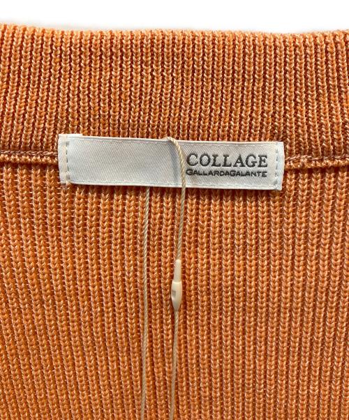 COLLAGE（コラージュ）COLLAGE (コラージュ) 厚手カーディガン オレンジ サイズ:F 未使用品の古着・服飾アイテム