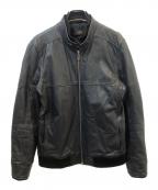 AKMエーケーエム）の古着「レザージャケット」｜ブラック