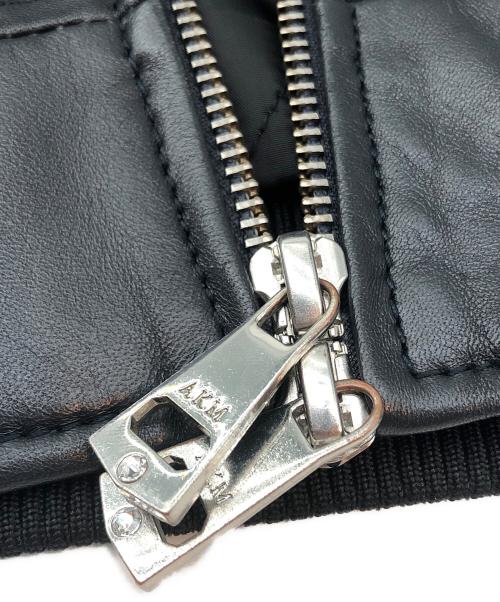 AKM（エーケーエム）AKM (エーケーエム) レザージャケット ブラック サイズ:Mの古着・服飾アイテム