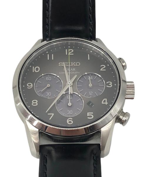 SEIKO（セイコー）SEIKO (セイコー) 腕時計　クロノグラフ ブラック サイズ:記載なしの古着・服飾アイテム