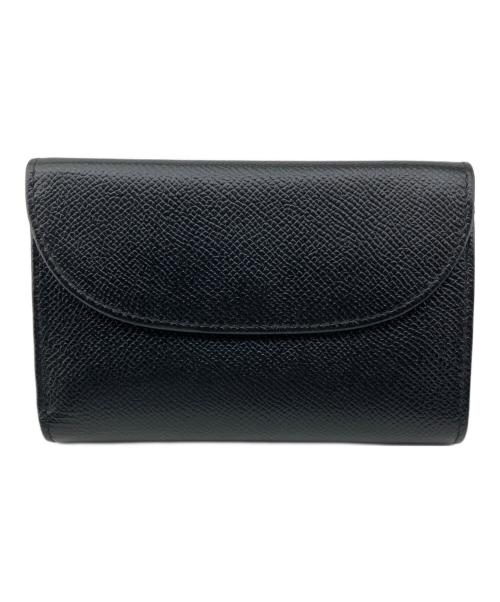 Whitehouse Cox（ホワイトハウスコックス）Whitehouse Cox (ホワイトハウスコックス) 3つ折り財布　レザー ブラック サイズ:記載なしの古着・服飾アイテム