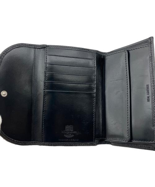 Whitehouse Cox（ホワイトハウスコックス）Whitehouse Cox (ホワイトハウスコックス) 3つ折り財布　レザー ブラック サイズ:記載なしの古着・服飾アイテム