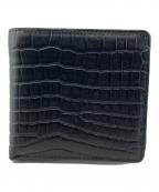 Whitehouse Coxホワイトハウスコックス）の古着「2つ折り財布　レザー」｜ブラック