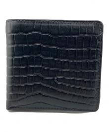 Whitehouse Cox（ホワイトハウスコックス）の古着「2つ折り財布　レザー」｜ブラック