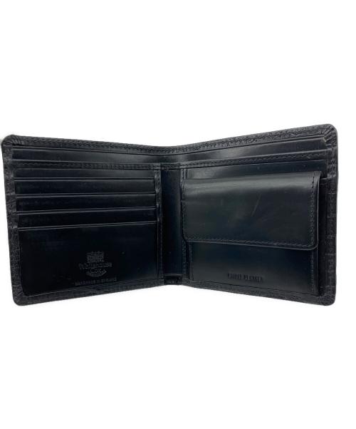 Whitehouse Cox（ホワイトハウスコックス）Whitehouse Cox (ホワイトハウスコックス) 2つ折り財布　レザー ブラック サイズ:記載なしの古着・服飾アイテム