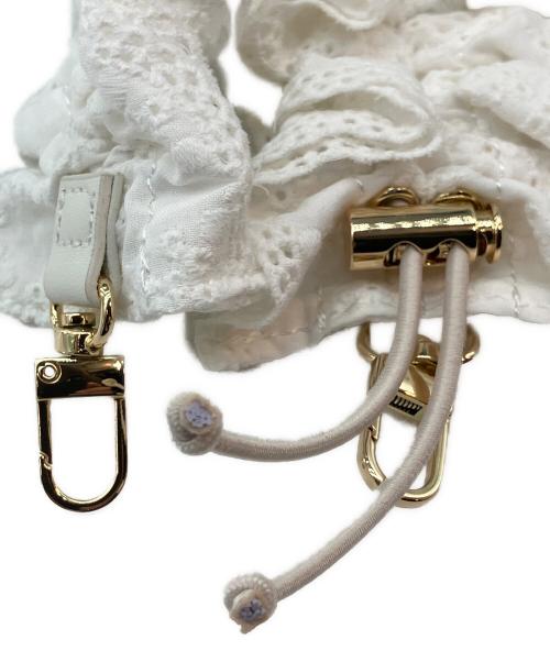 Snidel（スナイデル）Snidel (スナイデル) コットンショルダーブレードトートバッグ ベージュ×ホワイト 未使用品の古着・服飾アイテム