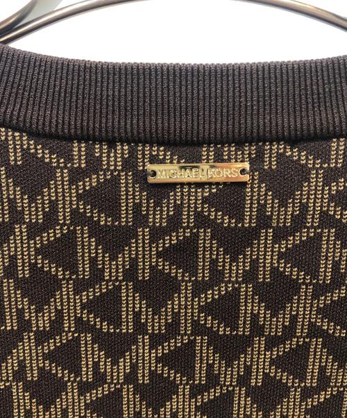 MICHAEL KORS（マイケル・コース）MICHAEL KORS (マイケル・コース) 薄手ニット ブラウン サイズ:Mの古着・服飾アイテム