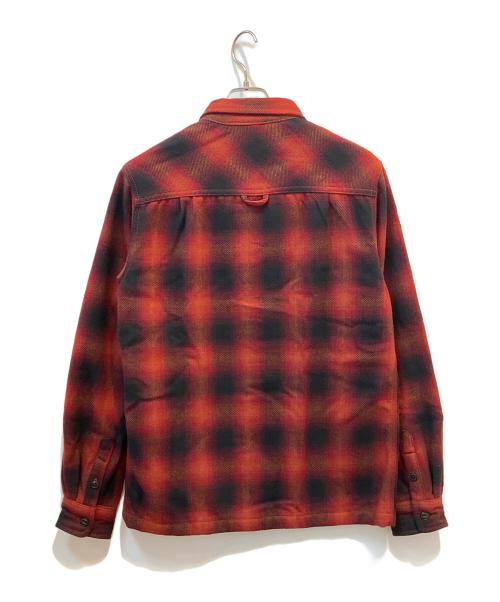 Superdry（スーパードライ）Superdry (スーパードライ) シャツジャケット　MACHINED GOODS レッド サイズ:Sの古着・服飾アイテム