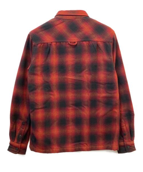 Superdry（スーパードライ）Superdry (スーパードライ) シャツジャケット　MACHINED GOODS レッド サイズ:Sの古着・服飾アイテム