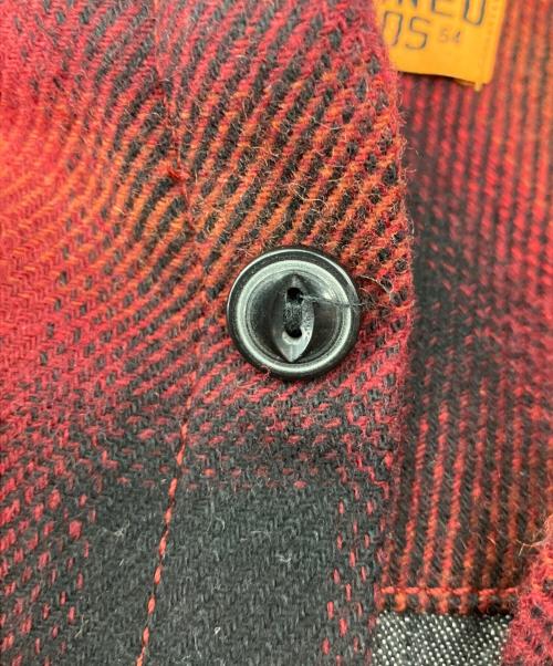 Superdry（スーパードライ）Superdry (スーパードライ) シャツジャケット　MACHINED GOODS レッド サイズ:Sの古着・服飾アイテム