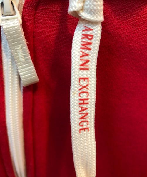 ARMANI EXCHANGE（アルマーニ エクスチェンジ）ARMANI EXCHANGE (アルマーニ エクスチェンジ) ジップアップスウェット レッド サイズ:Mの古着・服飾アイテム