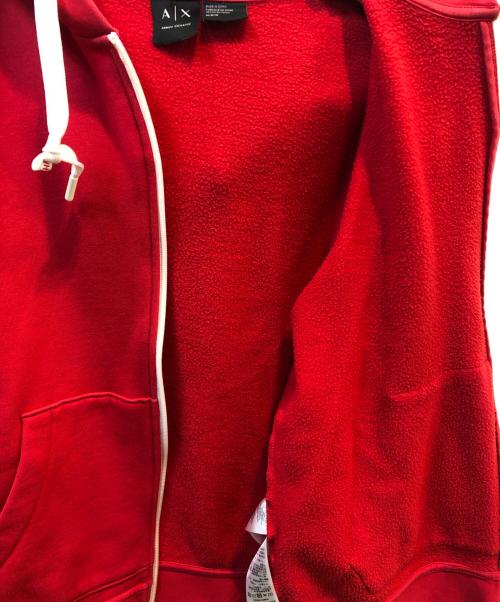 ARMANI EXCHANGE（アルマーニ エクスチェンジ）ARMANI EXCHANGE (アルマーニ エクスチェンジ) ジップアップスウェット レッド サイズ:Mの古着・服飾アイテム