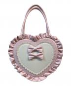 CHALMIEREシャルミエール）の古着「推し活ハートミディバッグ」｜ピンク