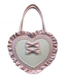 CHALMIERE（シャルミエール）の古着「推し活ハートミディバッグ」｜ピンク