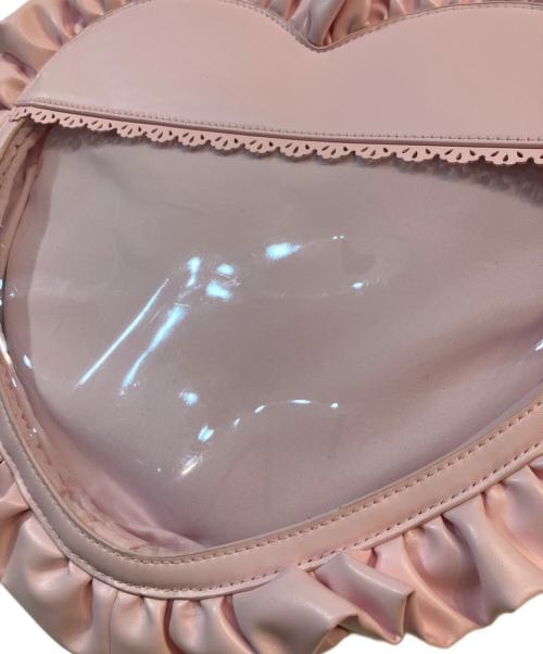 CHALMIERE（シャルミエール）CHALMIERE (シャルミエール) 推し活ハートミディバッグ ピンクの古着・服飾アイテム